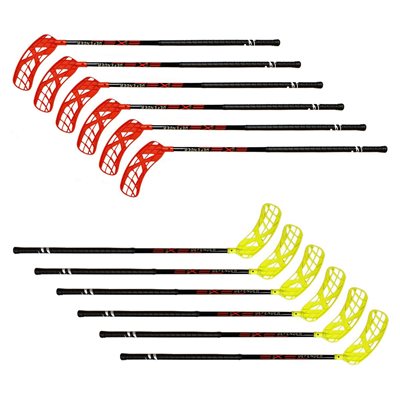 12 Floorball DEFENDER Ambidextrous Sticks, 85 cm