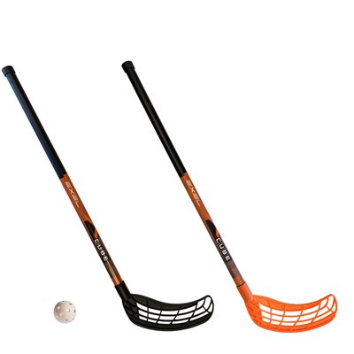 Pair floorball XCUBE sticks, ambidextrous